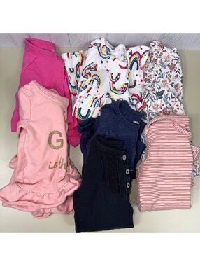 Girls Clothing Bundle | 12 Months | Carter’s, Tahari, Kidtopia & More | 9 Pieces